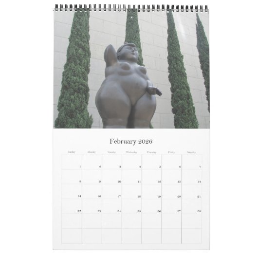 Botero sculpturen 2025 kalender (Feb 2026)