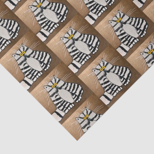 Botero's kattenpapier tissuepapier (Detail)