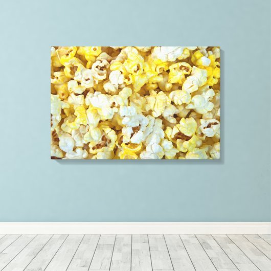 boterpopcorn canvas afdruk (Insitu (Houten vloer))