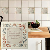 Boterroom Boerderij Bloemen Lijst Bijbelvers Tegeltje