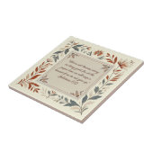 Boterroom Boerderij Bloemen Lijst Bijbelvers Tegeltje (Zijkant)