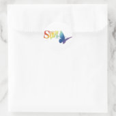 boterSPY. Ronde Sticker (Tas)