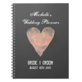 Botertje met grijze en roze trouwplanner notitieboek (Voorkant)