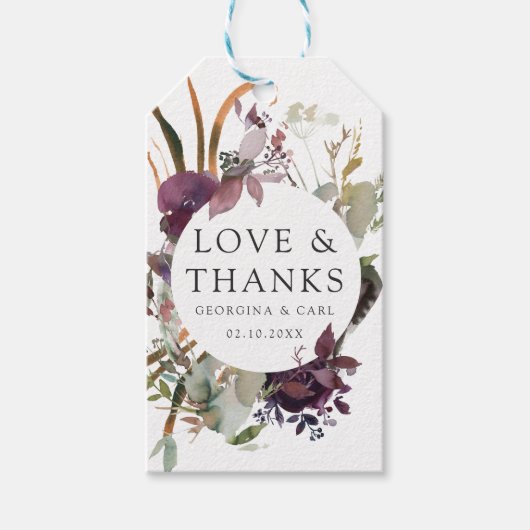 Boterum- en protbruiloft voor Labels met cadeautje Cadeaulabel (Voorkant)