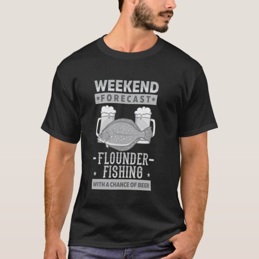 Botervis Grappige Dieren Schol Vissen T-shirt (Voorkant)
