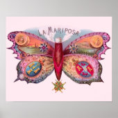 Botervlieg Antiek schilder Poster (Voorkant)