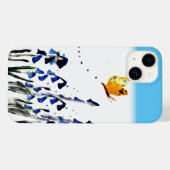 Botervlieg boven Blauwe kieuwen Case-Mate iPhone Case (Achterkant (horizontaal))