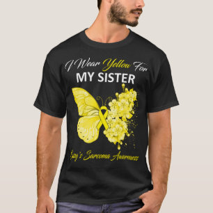 Botervlieg die ik geel Draag voor mijn zuster Ewin T-shirt
