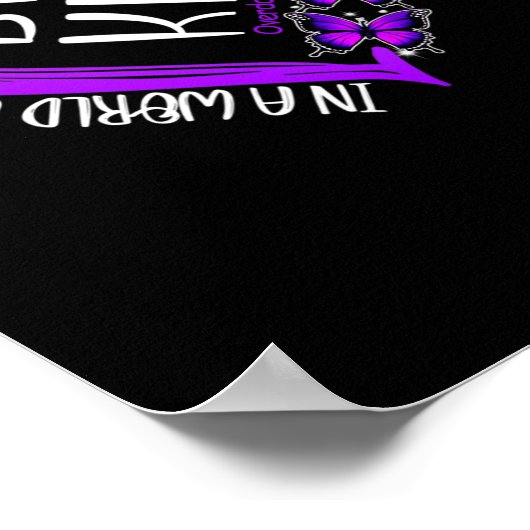 Botervlieg Een soort Paars bewustzijn bij overdose Poster (Hoek)