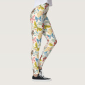 Botervlieg- en bladpatroon leggings (Rechts)