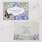 Botervlieg en blauwe waterpootvloeren Visitekaartj Visitekaartje (Voorkant / Achterkant)