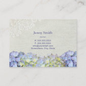 Botervlieg en blauwe waterpootvloeren Visitekaartj Visitekaartje (Achterkant)