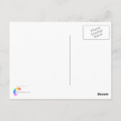 Botervlieg en bloemen briefkaart (Achterkant)