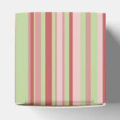 Botervlieg en bloemen - gestreept voorvak bedankdoosjes (Bovenkant)