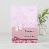 Botervlieg en bloemen kaart (Staand voorkant)