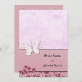 Botervlieg en bloemen kaart (Voorkant / Achterkant)