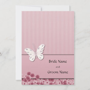 Botervlieg en bloemen kaart