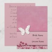 Botervlieg en bloemen kaart (Voorkant / Achterkant)