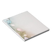 Botervlieg en bloemen notitieblok (Schuin)