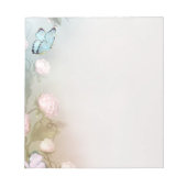 Botervlieg en bloemen notitieblok (Voorkant)