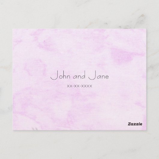 Botervlieg en bloemen Tafelnummer Briefkaart (Achterkant)