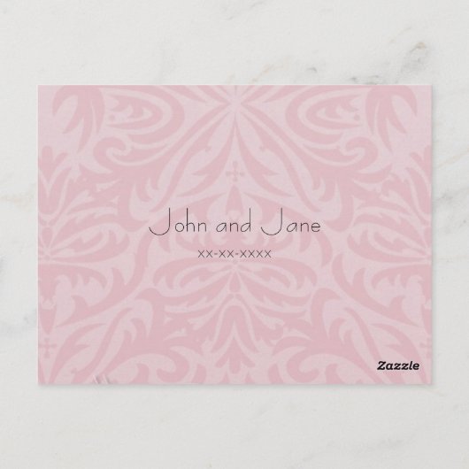 Botervlieg en bloemen Tafelnummer Briefkaart (Achterkant)