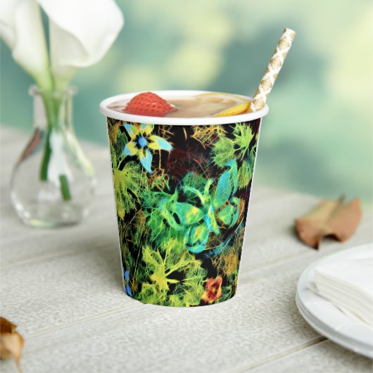 Botervlieg- en bloemenbekerpapier papieren bekers (Insitu)