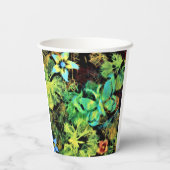 Botervlieg- en bloemenbekerpapier papieren bekers (Achterkant)