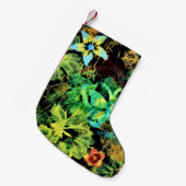 Botervlieg- en bloemenrodiliuskerstblokkering kleine kerstsok (Voorkant (Hangend))