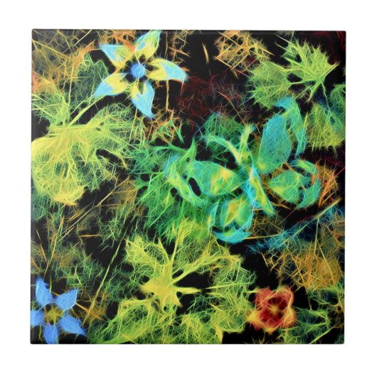 Botervlieg- en bloemflessengte van Rodilius Tegeltje (Voorkant)