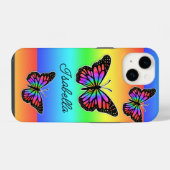 Botervlieg en Jouw naam op maat iPhone Hoesje (Achterkant horizontaal)