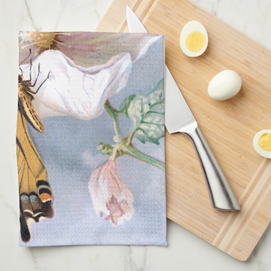 Botervlieg en luchtvogels theedoek (Quarter Fold)