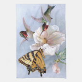 Botervlieg en luchtvogels theedoek (Verticaal)