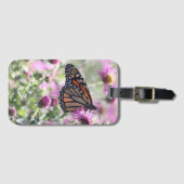 Botervlieg en Paarse weidebloemen Bagagelabel (Voorkant (horizontaal))