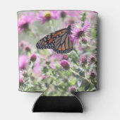 Botervlieg en Paarse weidebloemen Blikjeskoeler (Achterkant)