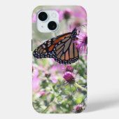 Botervlieg en Paarse weidebloemen Case-Mate iPhone Case (Achterkant)