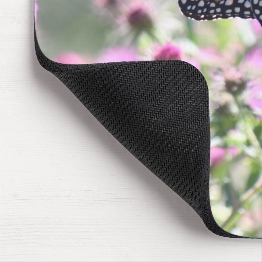 Botervlieg en Paarse weidebloemen Muismat (Hoek)