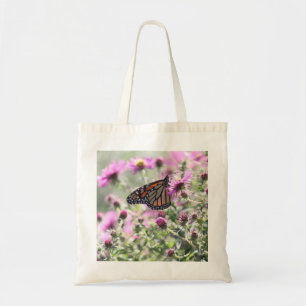 Botervlieg en Paarse weidebloemen Tote Bag