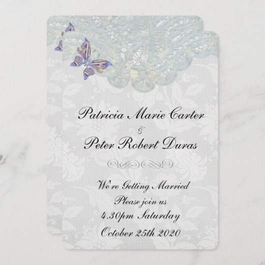 Botervlieg en uitnodiging tot weddenschappen (beid (Voorkant / Achterkant)