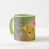 Botervlieg en wilde bloemen Mok koffie (Voorkant links)