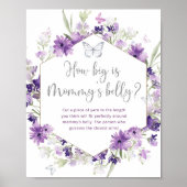 Botervlieg hoe groot is het poster van mama's buik (Voorkant)