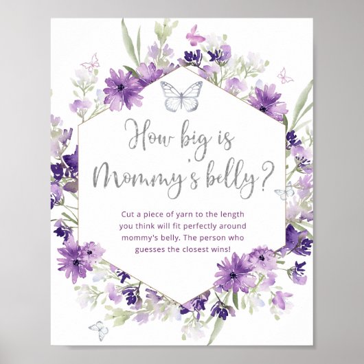 Botervlieg hoe groot is het poster van mama's buik (Voorkant)
