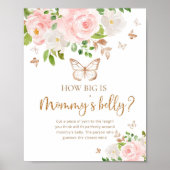 Botervlieg hoe groot is mama's buikspel poster (Voorkant)