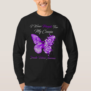 Botervlieg ik Draag Paars voor mijn neef, huisdier T-shirt
