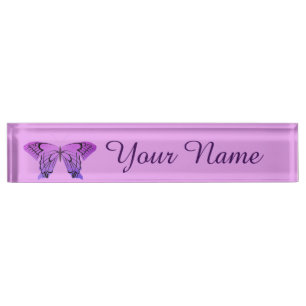 Botervlieg in de schaduw van Paars Naambordje