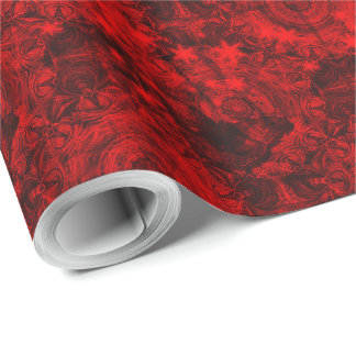 Botervlieg in zwart en rood getild papier