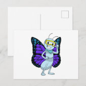 Botervlieg met Goggles Briefkaart (Voorkant / Achterkant)