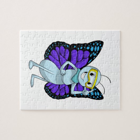 Botervlieg met Goggles Legpuzzel (Horizontaal)