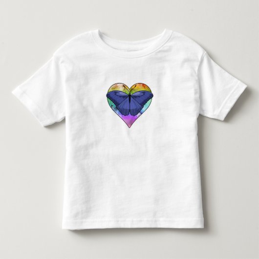 Botervlieg met hart kinder shirts (Voorkant)