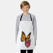 Botervlieg met hart schort (Gedragen)
